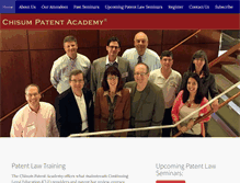 Tablet Screenshot of chisum-patent-academy.com